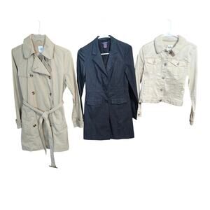 Women's Small 4 6 Coats Jackets Long Sleeve Winter Wholesale Bulk Lot of 3 S